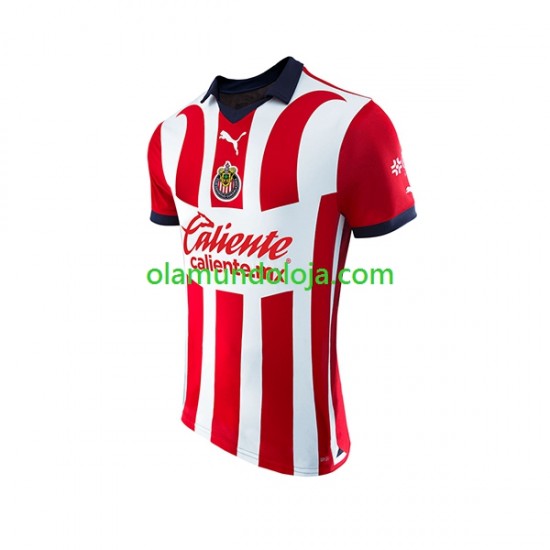 Camisola CD Guadalajara Homem Equipamento Primeiro 2023-2024 Manga Curta
